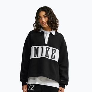 Кофта жіноча Nike Studio Fleece Medium Weight total black/sail/sail