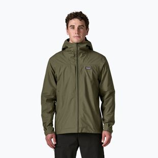 Куртка дощовик чоловіча Patagonia Insulated Boulder Fork Rain basin green