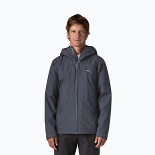 Куртка дощовик чоловіча Patagonia Insulated Boulder Fork Rain smolder blue