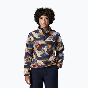 Кофта флісова жіноча Patagonia Lightweight Synchilla Snap-T Pullover smudge: smolder blue