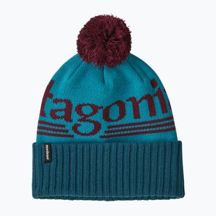 Шапка зимова Patagonia Powder Town hut tripper logo: mako blue