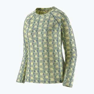 Кофта термоактивна жіноча Patagonia Capilene Midweight Crew sun quilt: blue sage