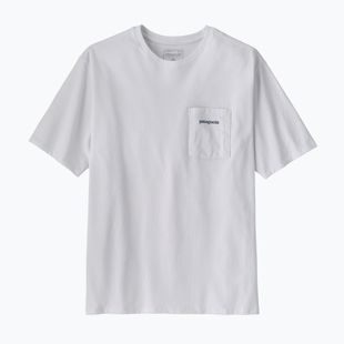 Футболка чоловіча Patagonia Boardshort Logo Pocket Responsibili fiber white