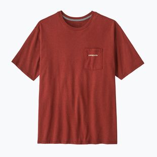 Футболка чоловіча Patagonia Boardshort Logo Pocket Responsibili rusty red