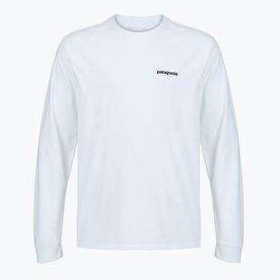 Лонгслів чоловічий Patagonia P-6 Logo Responsibili fiber white