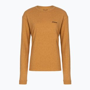 Лонгслів жіночий Patagonia P-6 Logo Responsibili-Tee LS dried mango