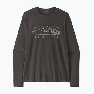 Лонгслів чоловічий Patagonia Cap Cool Trail Stratapeaks ink black