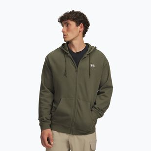 Кофта чоловіча Under Armour Rival Fleece Full Zip marine od green/white