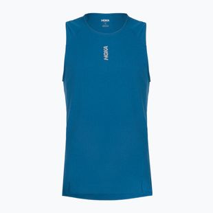 Футболка для бігу чоловіча HOKA EveryRun Tank night glow blue