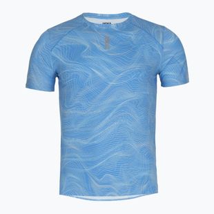 Футболка для бігу чоловіча HOKA EveryRun CLF PRT mineral blue