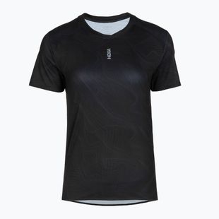 Футболка для бігу жіноча HOKA EveryRun CLF PRT black/squid ink