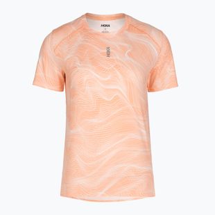 Футболка для бігу жіноча HOKA EveryRun CLF PRT sunstone print