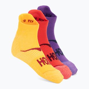 Шкарпетки HOKA No-Show Run Sock 3-pack egg yolk/cerise/virtual violet