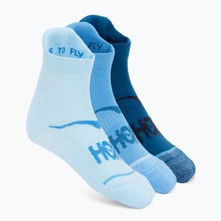 Шкарпетки HOKA No-Show Run Sock 3-pack hazy blue/soft cobalt