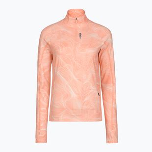 Кофта для бігу жіноча HOKA Skyform Half Zip CLF PRT sunstone print