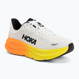 Кросівки для бігу чоловічі HOKA Bondi 9 white/neon tangerine