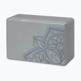 Блок для йоги Gaiam Battleship Point сірий 63681
