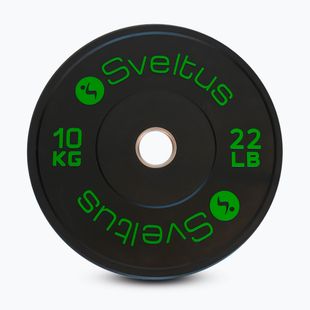 Диски бамперні олімпійські Sveltus Training Olympic Disc 10 кг black