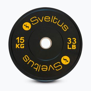 Диски бамперні олімпійські Sveltus Training Olympic Disc 15 кг black