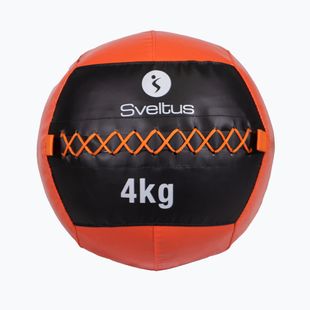 М'ячі медичний (волбол) Sveltus Wall Ball 4 кг black/red
