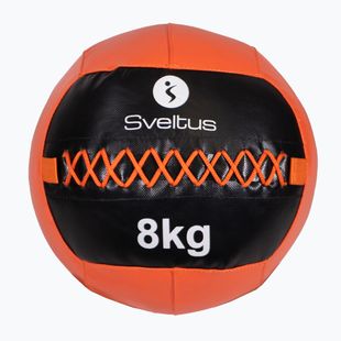 М'ячі медичний (волбол) Sveltus Wall Ball 8 кг black/red