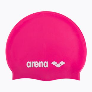 Шапочка для плавання arena Classic Silicone fuchsia/white