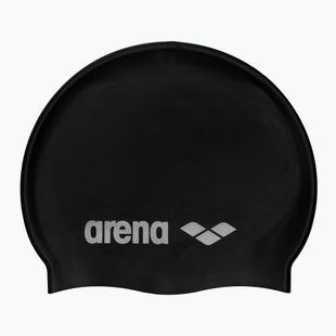 Шапочка для плавання дитяча arena Classic Silicone Jr black/silver