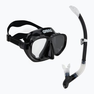 Набір для снорклінгу arena Premium Snorkeling Set black/clear/black