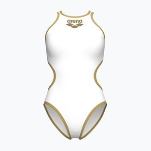 Купальник суцільний жіночий Arena One Biglogo One Piece white/gold