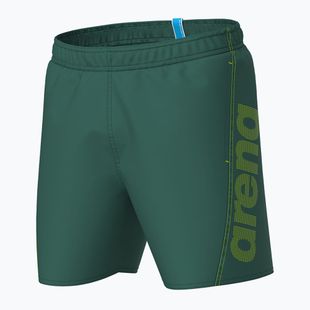 Шорти для плавання чоловічі arena Fundamentals Arena Logo Boxer R artic lime/mangrove