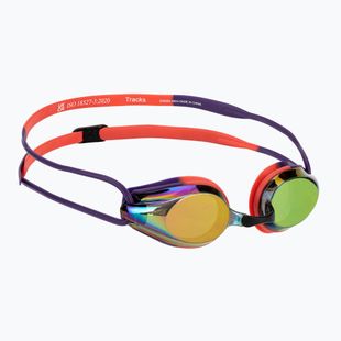 Окуляри для плавання arena Tracks Mirror copper/plum/bright coral