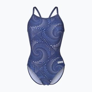 Купальник суцільний жіночий arena Fireflow Lightdrop Back navy/team navy