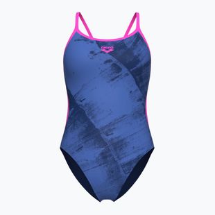 Купальник суцільний жіночі arena Arch Lace Back multi blue/navy/shocking pink