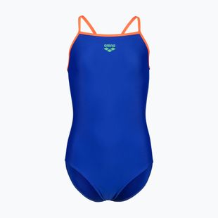 Купальник суцільний дитячий arena Light Drop Solid neon blue/team orange/team orange