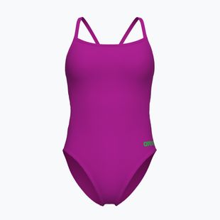 Купальник суцільний жіночий Arena Team Swimsuit Challenge Solid very fuchsia/team green