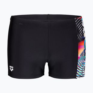 Плавки-боксерки Arena Lit Logo Swim Short black/multi