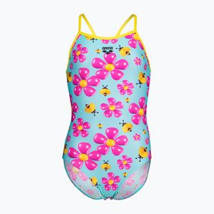 Дитячий суцільний купальник arena Spring Lightdrop Back water multi/yellow star