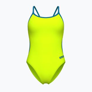 Купальник суцільний жіночий Arena Lace Back Solid artic lime/blue cosmo
