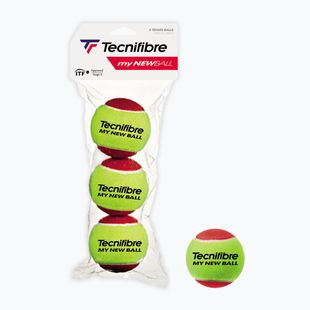 М'ячі тенісні дитячі Tecnifibre My New Ball 3 шт. red
