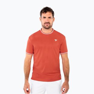 Футболка тенісна чоловіча Tecnifibre Team Tech terracotta