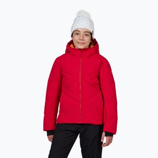 Куртка гірськолижна дитяча Rossignol Girl Staci ruby red