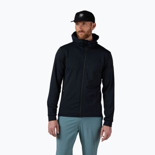 Кофта флісова чоловіча Rossignol Mid Layer Stretch Hoodie black