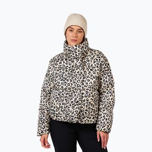Пуховик жіночий Rossignol Aretu Allover Down nature wild leopard print