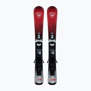 Лижі гірські дитячі + кріплення Rossignol Hero Kid Pre-Drilled + Team 4 GW