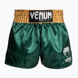 Шорти для тренувань чоловічі Venum Classic Muay Thai green/gold/white