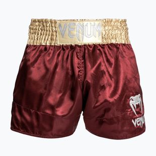 Шорти для тренувань чоловічі Venum Classic Muay Thai burgundy/gold/white