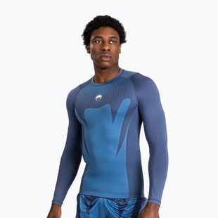 Лонгслів для тренувань чоловічий Venum Attack Rashguard navy blue