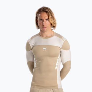Лонгслів для тренувань чоловічий Venum Tempest Rashguard beige/sand