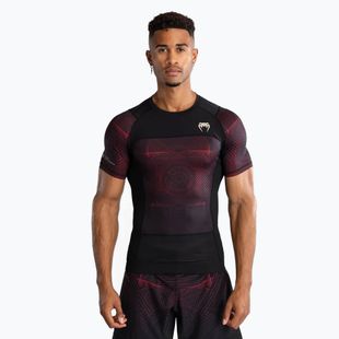 Рашгард чоловічий Venum G-Fit Air Men'S Short Sleeve Rashguard deep black/fire red