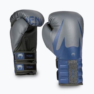 Рукавиці боксерські Venum Reverso Boxing storm grey/royal blue